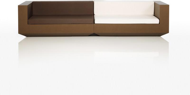 VONDOM Угловой садовый диван из полиэтилена Vela sun-id-1497896 - Вид №2