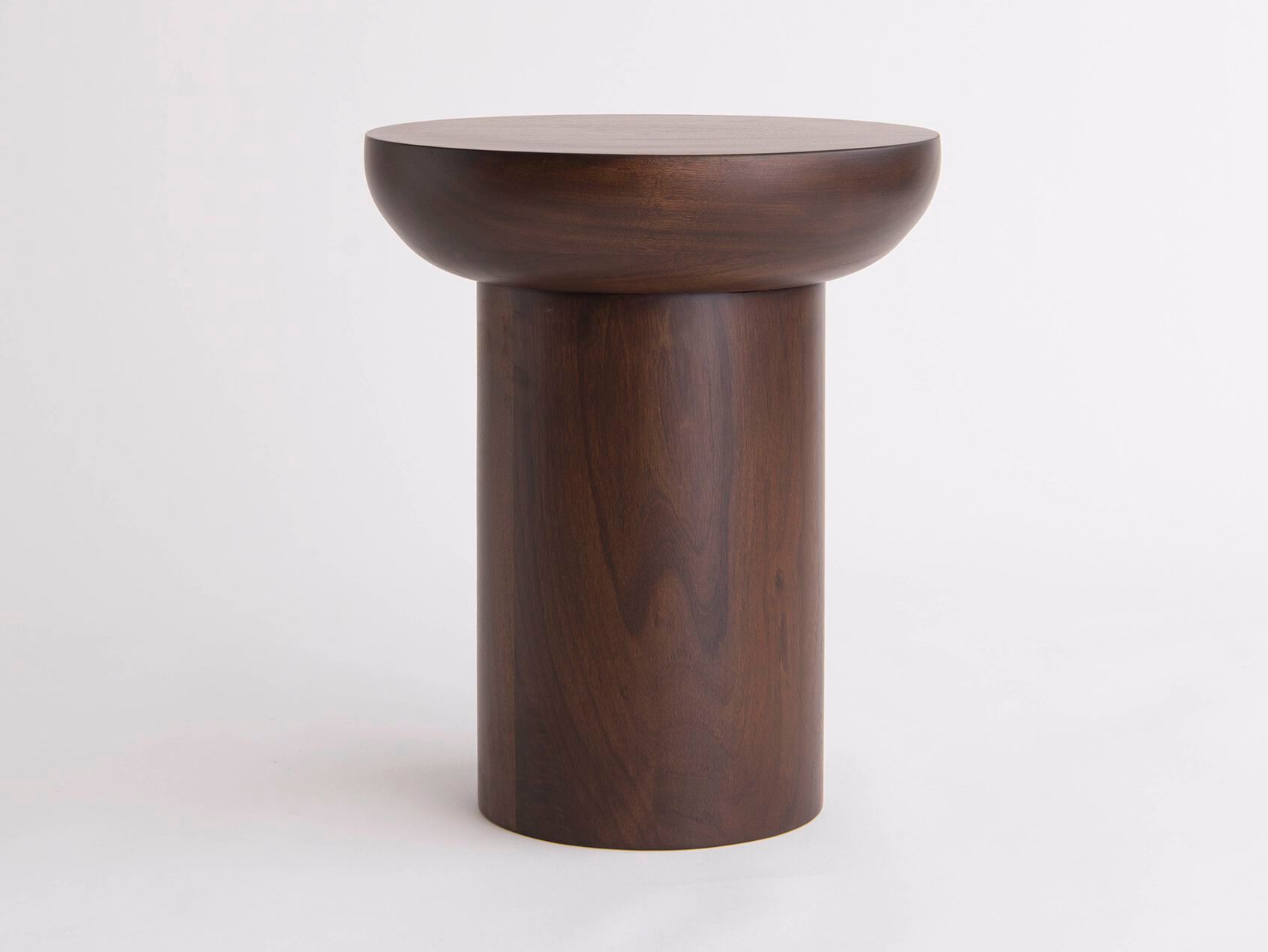 Высокий круглый деревянный журнальный столик Phase Design Домбак ARCH-00012044