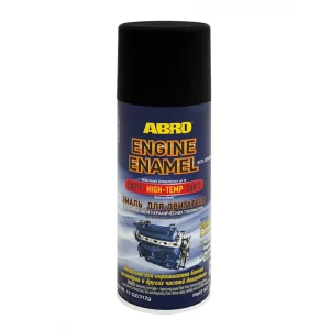 90744263 Эмаль для двигателя ABRO EE-555-BLK с добавлением керамических полимеров цвет черный STLM-1339954