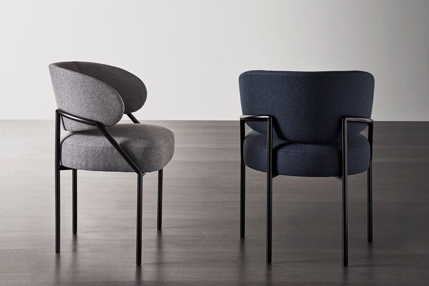 Meridiani Стул из мягкой ткани sun-id-1380842 - Вид №3