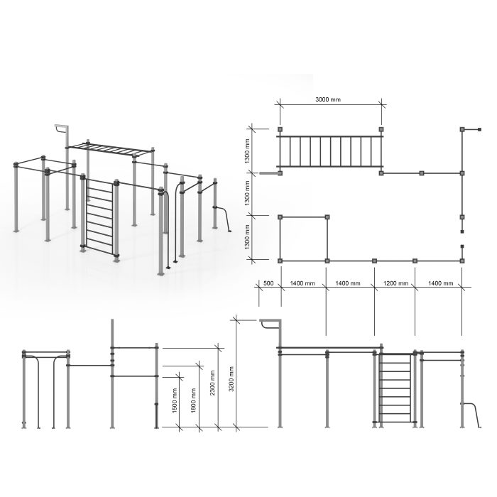 Kettler kett-up островной модуль турников с брусьями 08 Kettler sun-id-2069100 - Вид №1