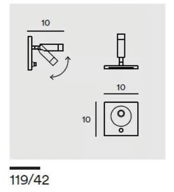 Регулируемый потолочный прожектор In Stock Gibas ARCH-00121404 - Вид №1