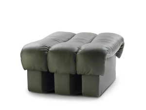 Кожаный пуф