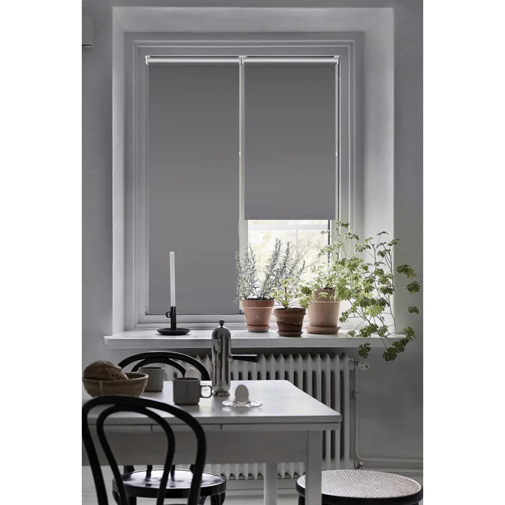 Штора рулонная блэкаут Эскар 70x160 см серая Moon 2 BLACKOUT STLM-2097100 - Вид №5