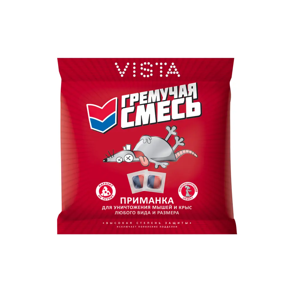 Santreyd Гремучая смесь - тесто-брикеты для уничтожения грызунов 100 г 89388895 STLM-1482091