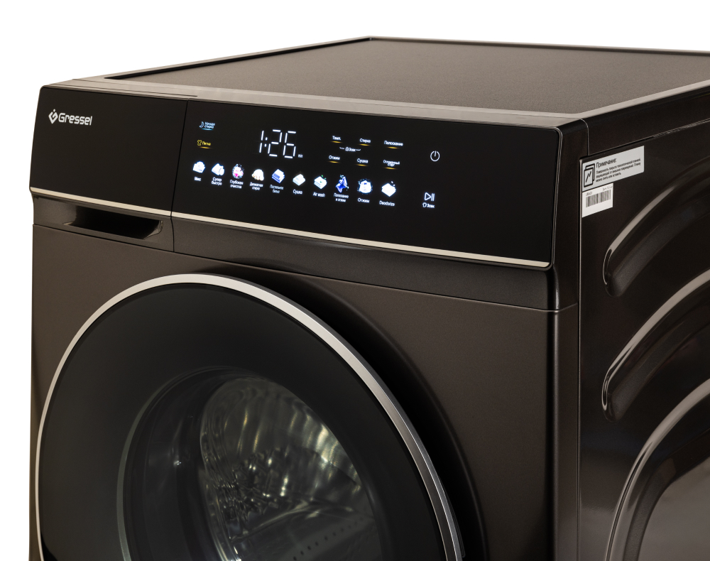9256870 Стирально-сушильная машина Gressel RUBS77603 черный STDN-0115082 - Вид №4
