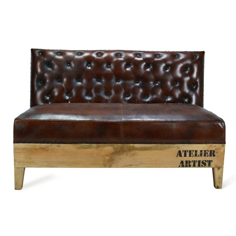 080811 Диван-скамейка темно-коричневая Francisco Segarra Denia Santreyd Dénia