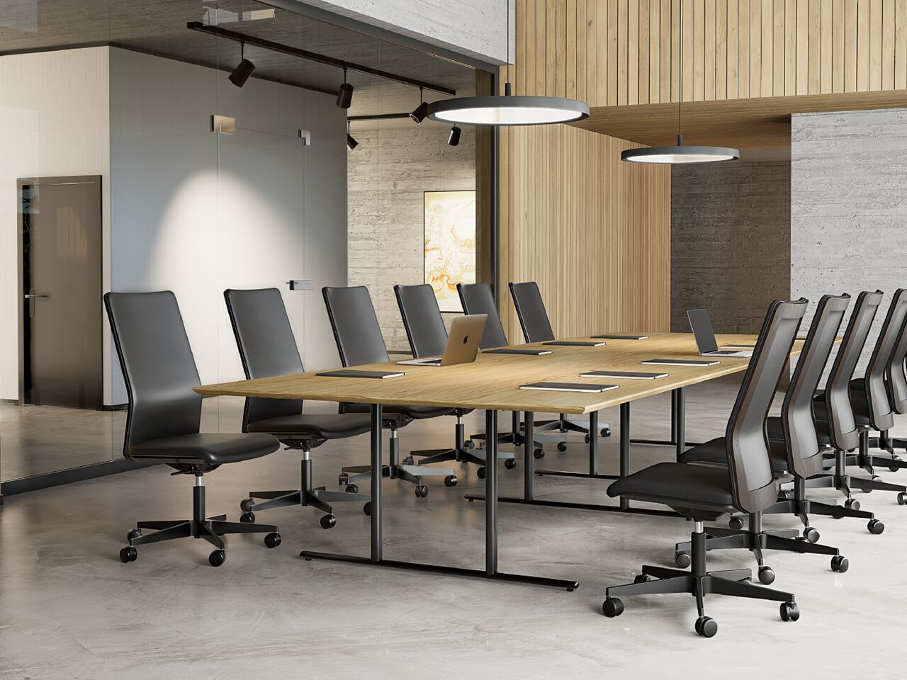 Вращающееся офисное кресло с колесами Howe MN1 ARCH-00102896 - Вид №2