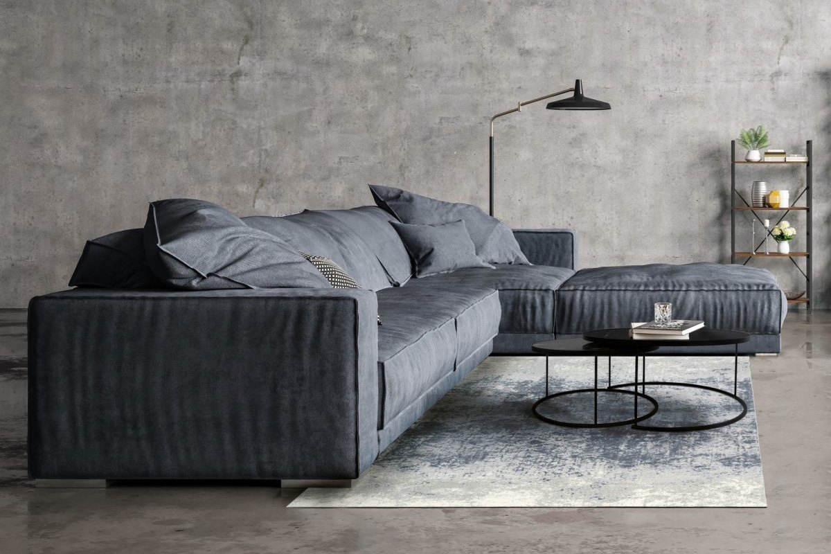 Ковер прямоугольный серо-голубой 230х160 см Illusion Blue Gray CARPETDECOR ДИЗАЙНЕРСКИЕ, MAGIC HOME, ДЕТСКИЕ 00-3893150 Голубой;серый  - Вид №1