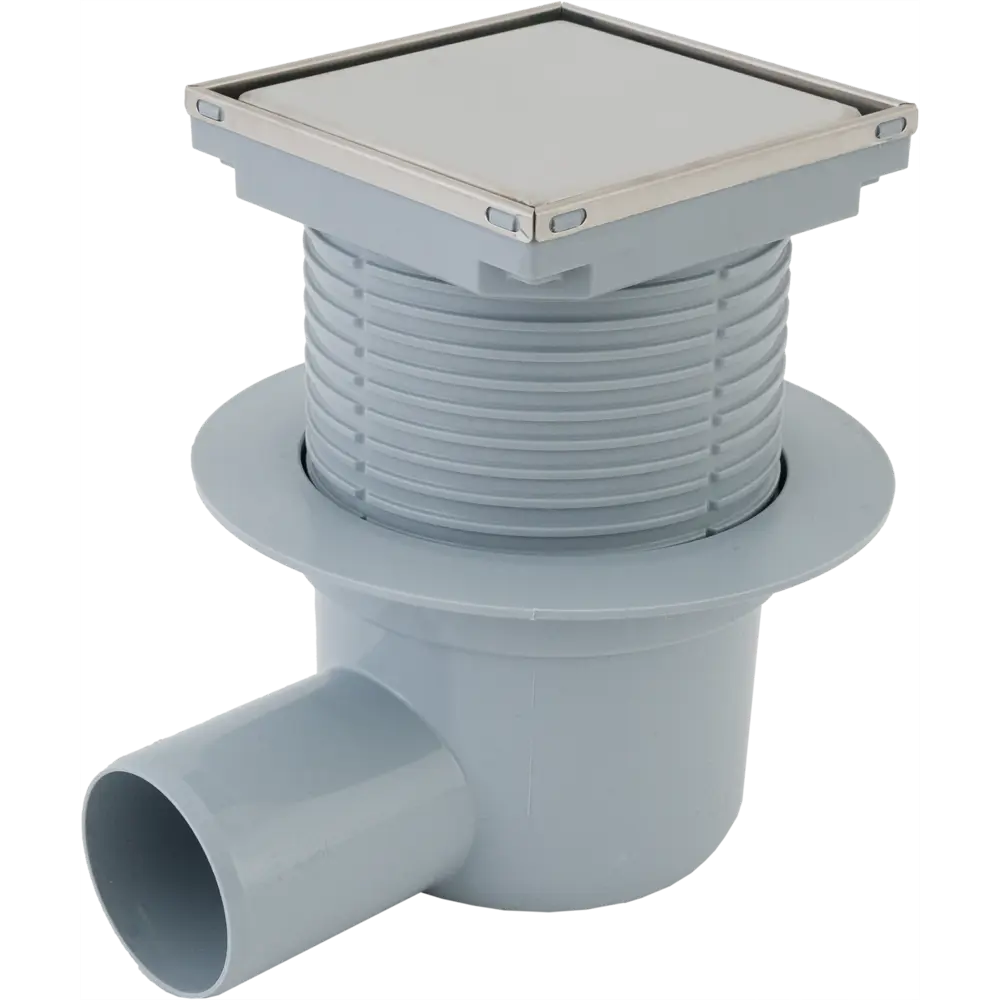 Трап для душа Ани пласт мокрый затвор горизонтальный слив 100x100 мм полипропилен STLM-2050825