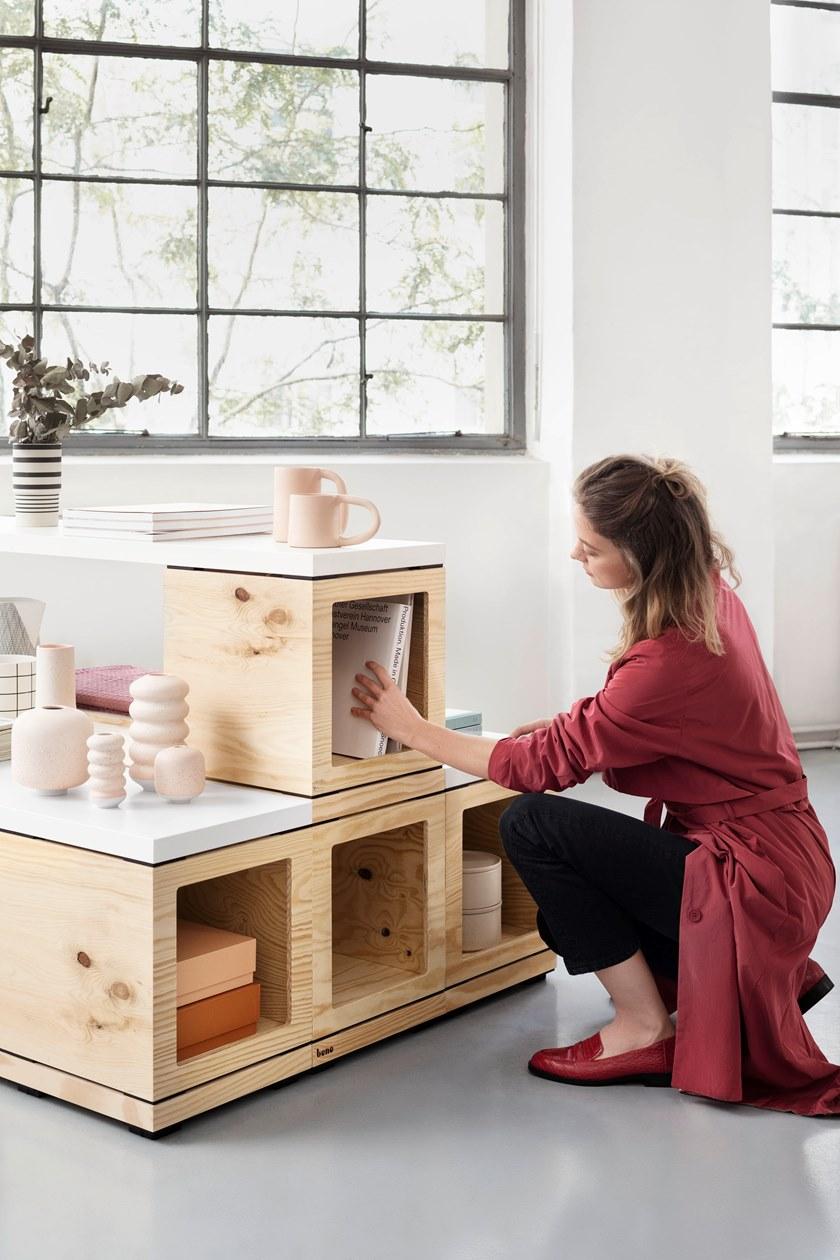 BENE Модульный офисный книжный шкаф Pixel sun-id-1470134 - Вид №9