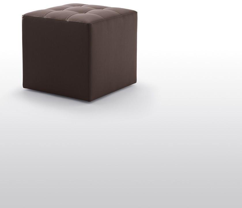 Kastel Квадратный кожаный пуф Kubox sun-id-1421581 - Вид №1