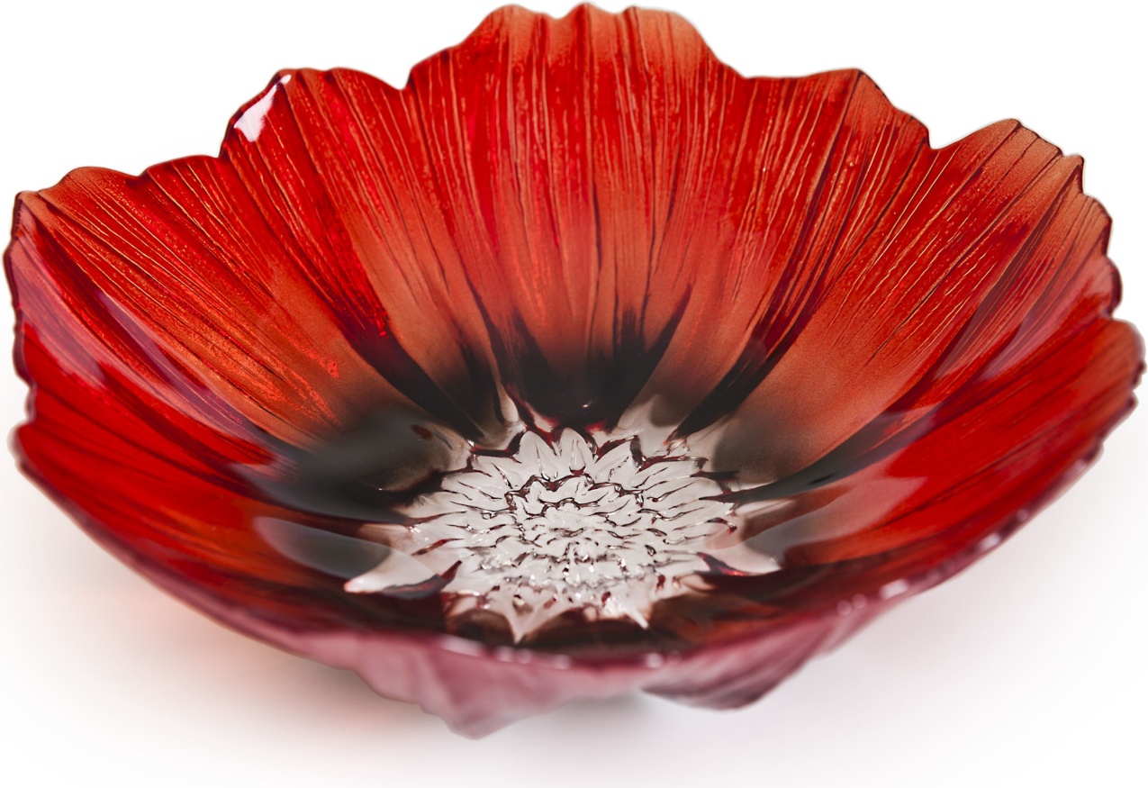 10663754 MALERAS Чаша "Мак", красная/чёрная, 250/75 мм 