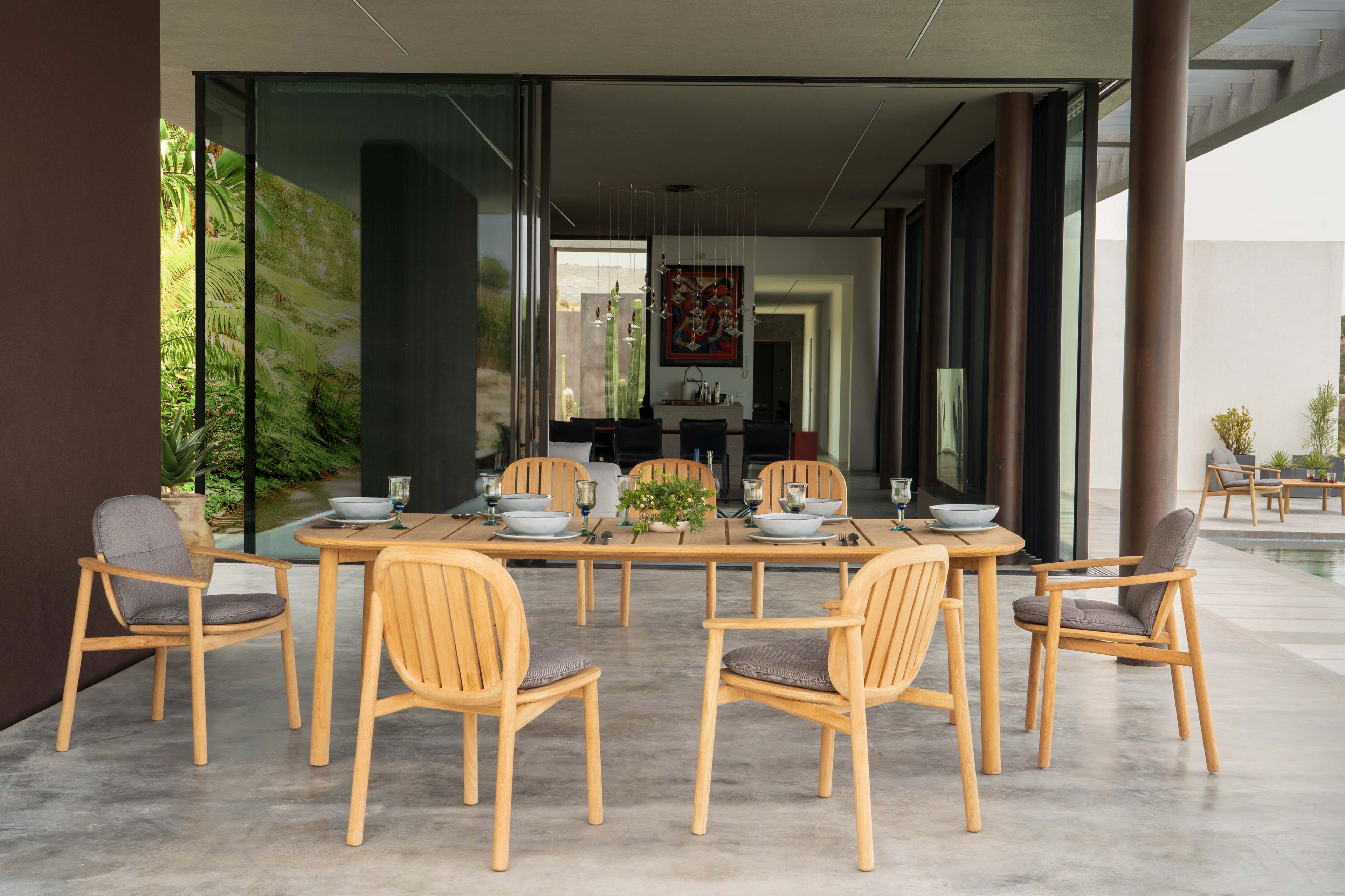 Стул для сада из тикового дерева с подлокотниками emu Близнецы ARCH-00020320 - Вид №18