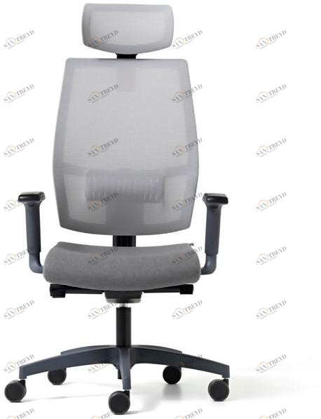 Diemme Офисный стул из 5-спицевой сетки с подголовником Lead sun-id-1470055