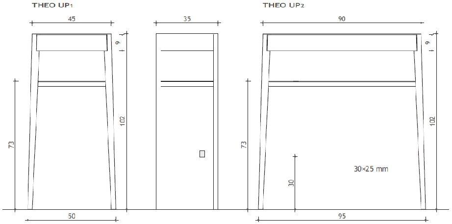 sixay furniture Прямоугольная консоль с ящиками Theo sun-id-1387420 - Вид №7