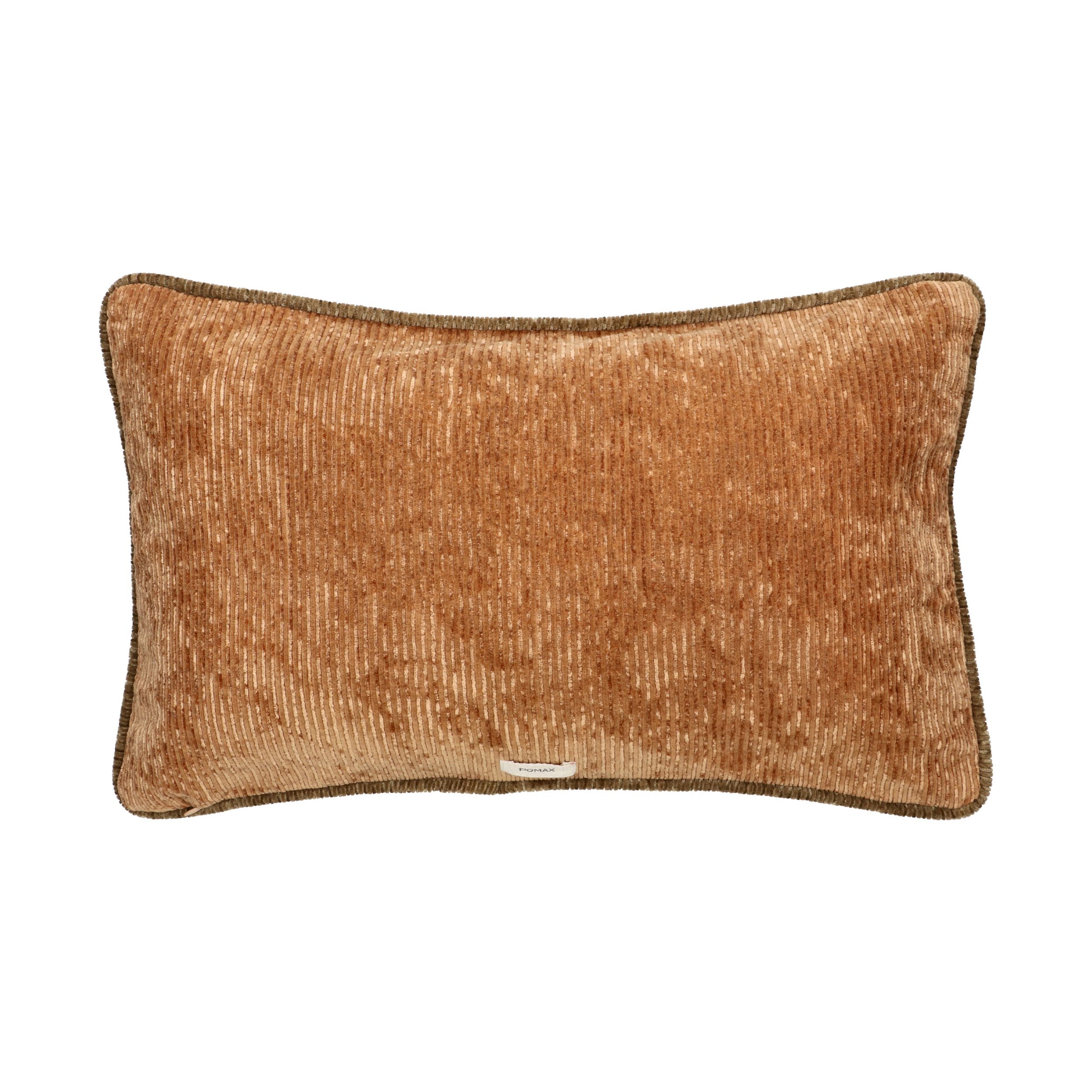 Бархатная прямоугольная однотонная подушка POMAX PIONI ARCH-00063802 - Вид №3