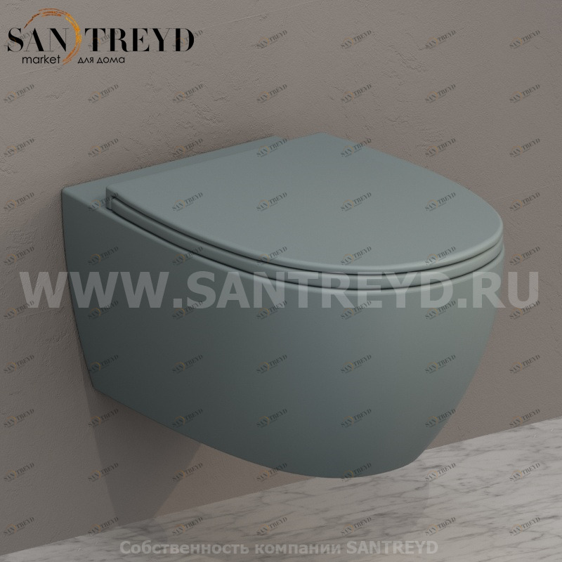 MDS02BL Подвесной унитаз настенный Синий Ceramica Globo 4ALL Италия