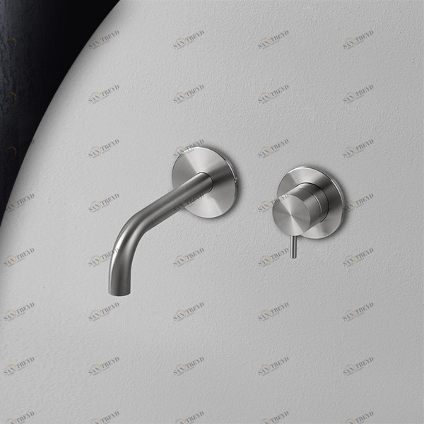 Смеситель для раковины сталь матовая Toki Radomonte TKI18S