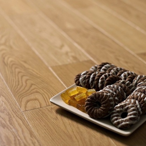 Массивная доска Amber Wood Карамель Дуб Натур (Гладкая) 300-1800х120 мм 2600300257 - Вид №1