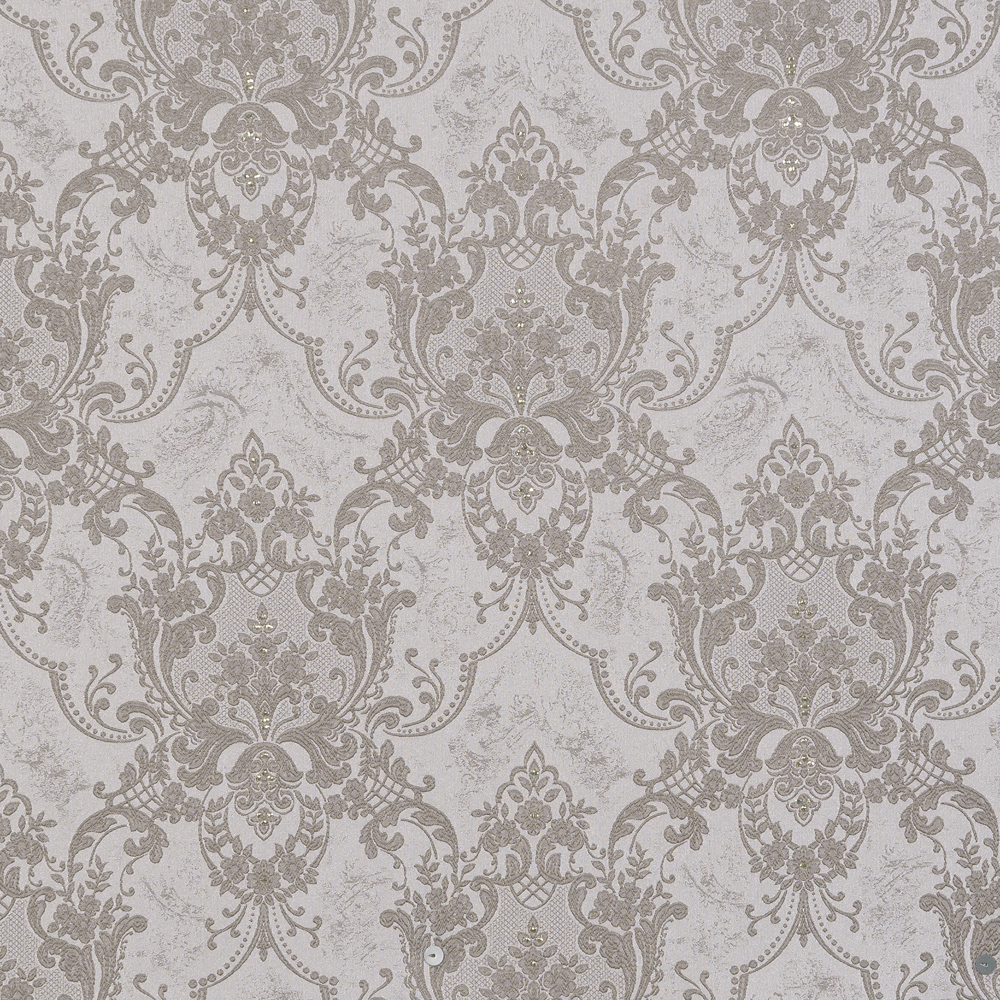 AMORE MIO Штора «Стамбул» золотая с вензелями для спальни 160х260 см 82009507 STLM-0017197 - Вид №1