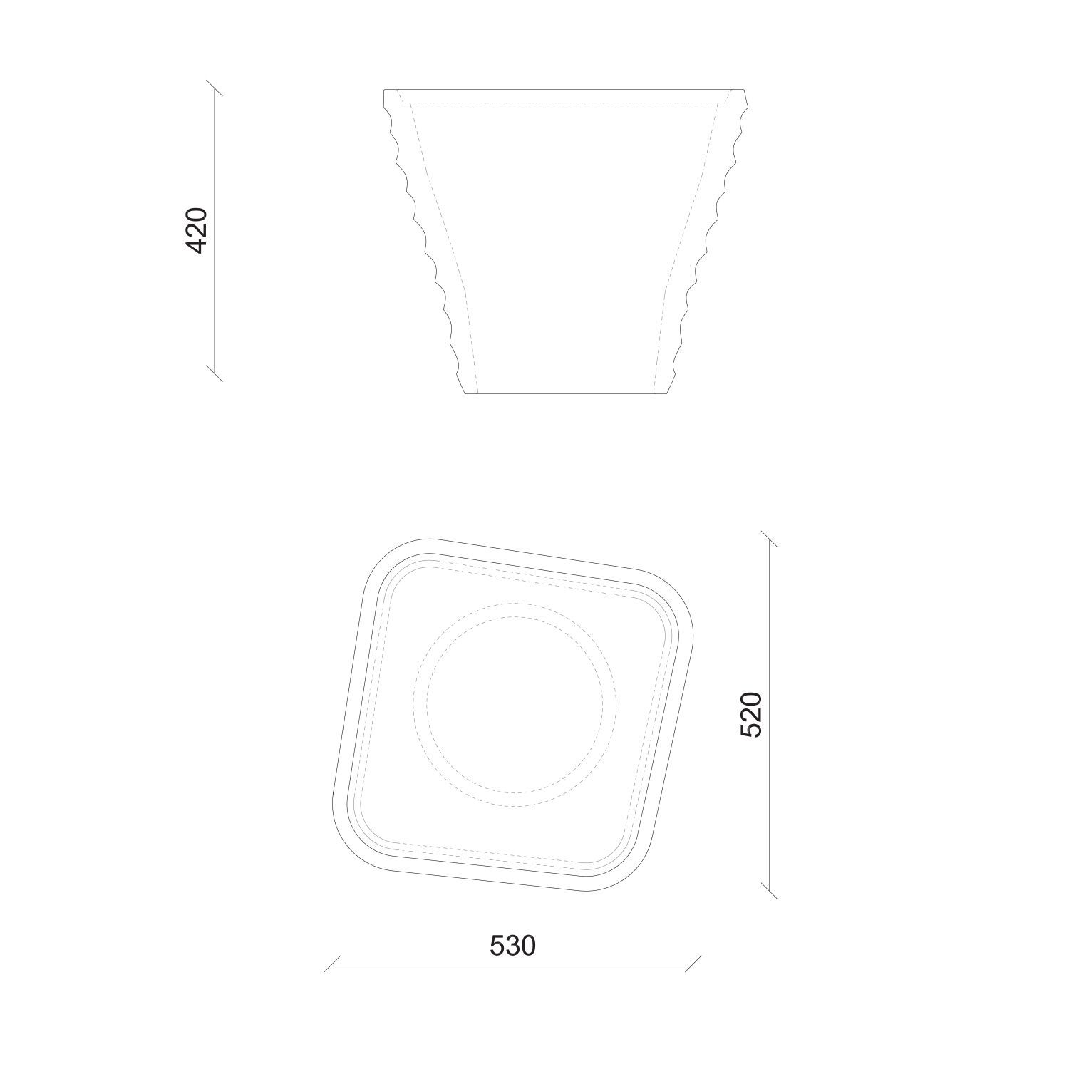 Бетонный журнальный столик URBI et ORBI Medius Terra ARCH-00082031 - Вид №5