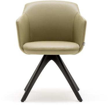 Rolf Benz Кожаное кресло на эстакаде с подлокотниками sun-id-1508399 - Вид №1