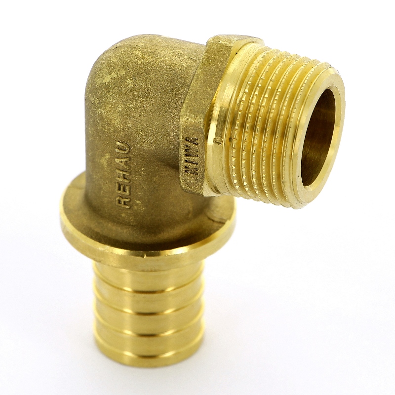 Угол надвижной Н латунный REHAU 20x3/4" 137545