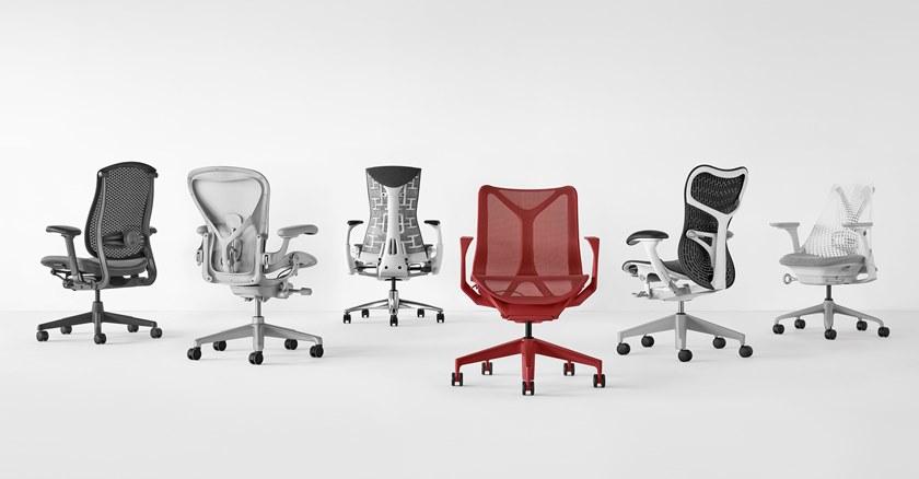 Herman Miller Стул офисный вращающийся с 5 спицами на колесиках Aeron sun-id-1447426 - Вид №17