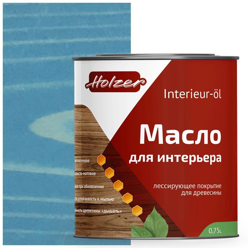 90407686 Масло для интерьера Mint075SiniyBarhat цвет синий 0.75 л STLM-0218136 HOLZER
