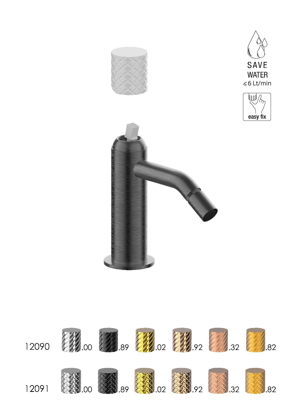 Однорычажный смеситель для биде без слива Rubinetterie Frattini Pepe XLS ARCH-00082399 - Вид №4