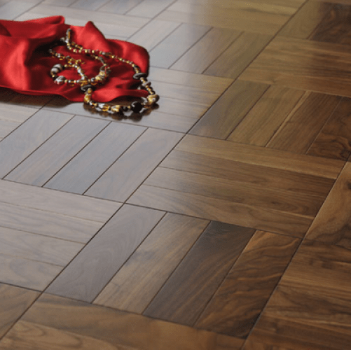 Штучный паркет Magestik floor Лак С Фасками Орех американский Селект (Гладкая) 350х70 мм MGK Magestic floor 2600500081 - Вид №2
