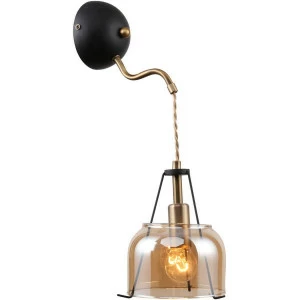Бра со стеклянным плафоном янтарное Pilar 5040-401 RIVOLI PILAR 00-3930585 Золото;прозрачный