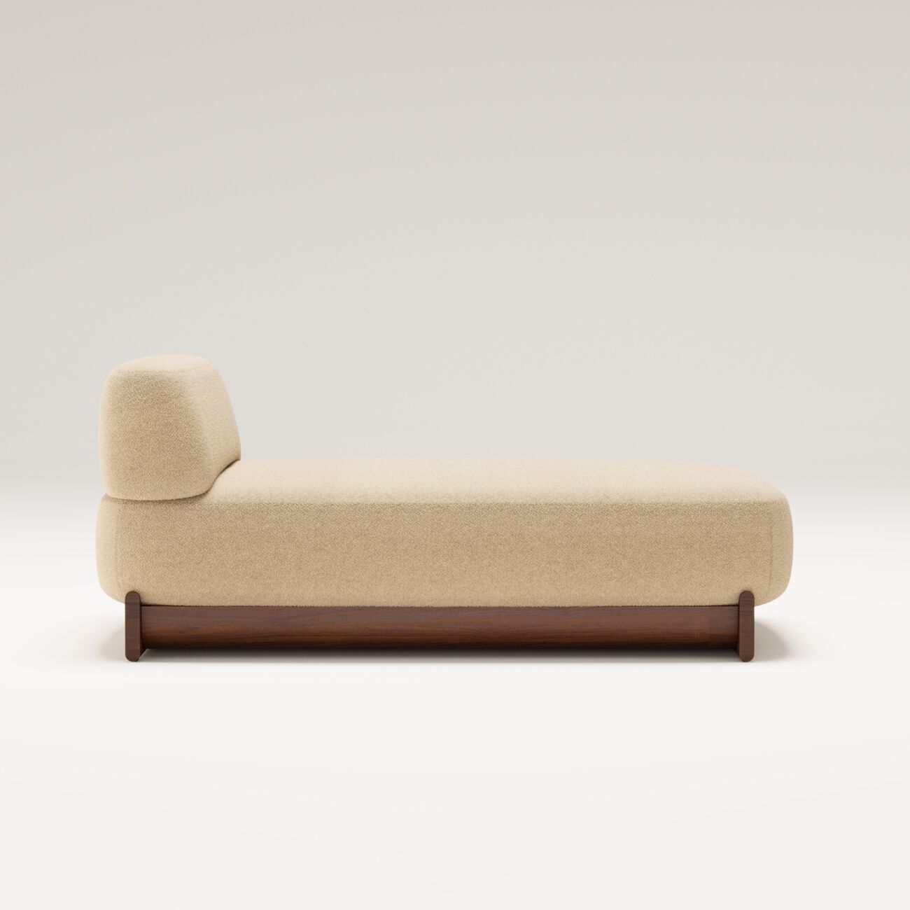 Ткань Dormeuse с ореховым основанием Wewood купол ARCH-00012350 - Вид №1