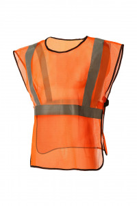 61427 Жилет сигнальный "Спектр" сетка оранжевый с СВП  Сигнальная одежда  размер 64-66