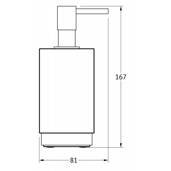 Дозатор для жидкого мыла настольный 180 мл LINEAG (Италия) TIF 018 sun-id-561385 - Вид №1