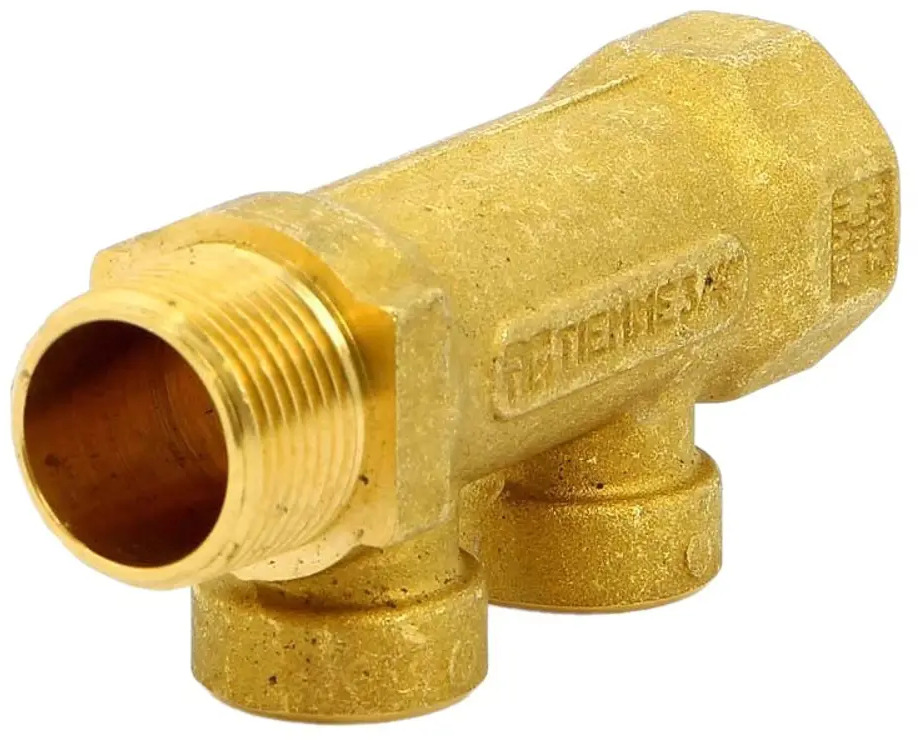 91683062 Коллектор Tiemme 1910052 на 2 выхода 3/4"x1/2" ВР латунь STLM-0801313
