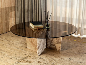 Мраморный журнальный столик