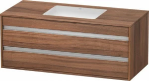 KT685607979 Ketho Тумбочка подвесная для встраиваемого снизу умывальника f-bonded Орех натуральный, декор