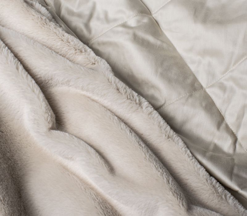 Victoria Stenova 111191 ПЛЕД меховой VANILLA LATTE  - Вид №2