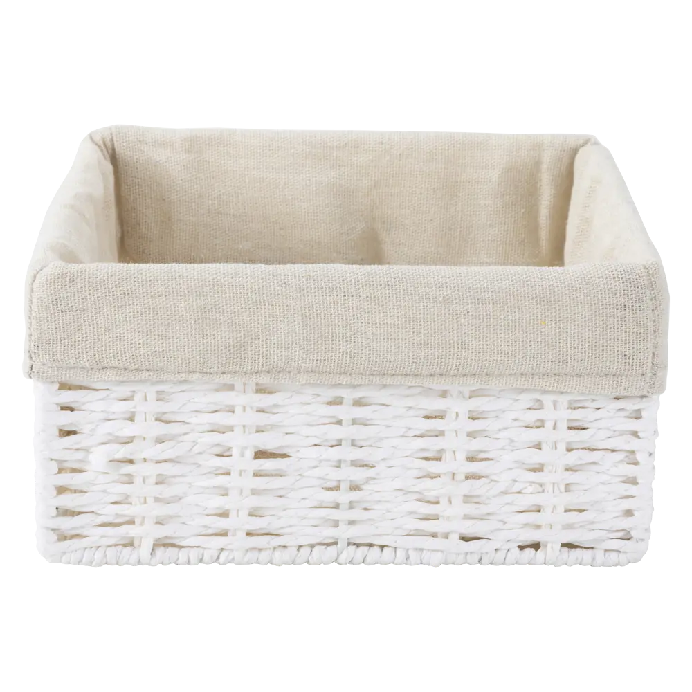 Корзина белая 10x20x20см бум Konsensa STLM-2177684 - Вид №2