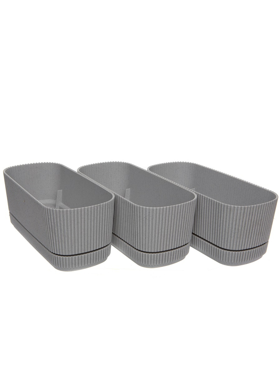 Горшок для цветов Halo 1.5L Grey NAVAKO 16143 - Вид №3