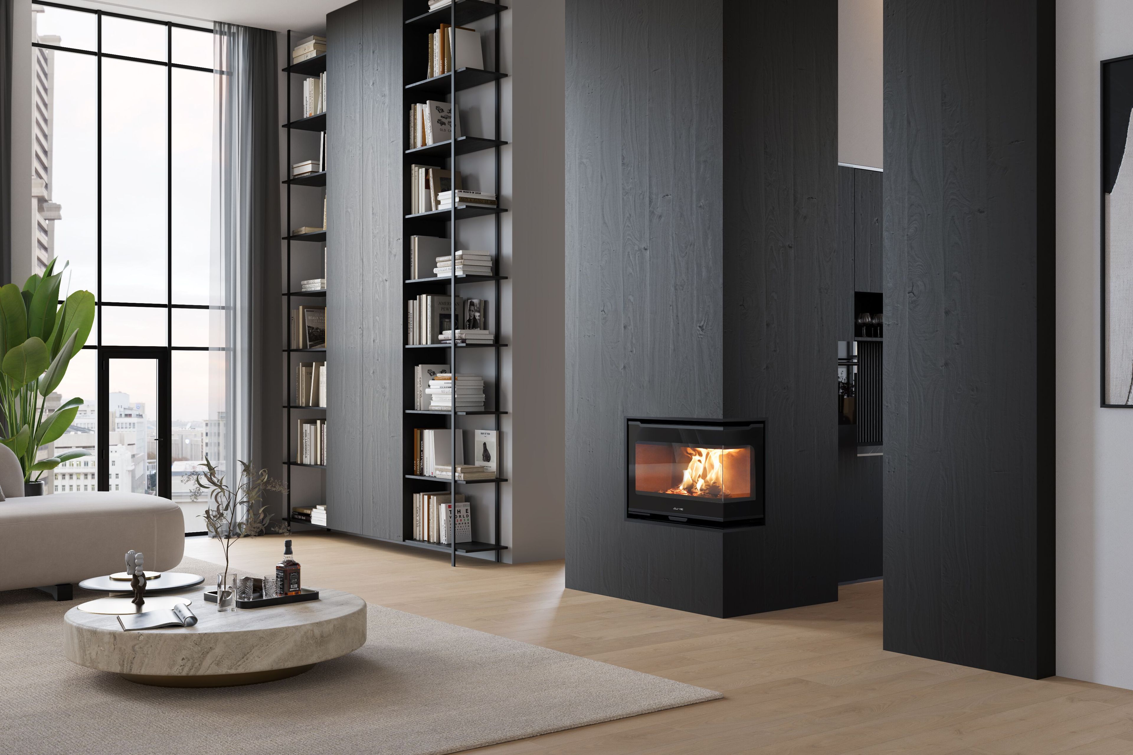 Вставка для углового камина класса A+ Jolly Mec воздушные системы ARCH-00029736 - Вид №2