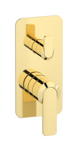 Внешние части встроенного в стену смесителя на 3 потребителя WE ARE IB c6312ii Pale Gold C-67