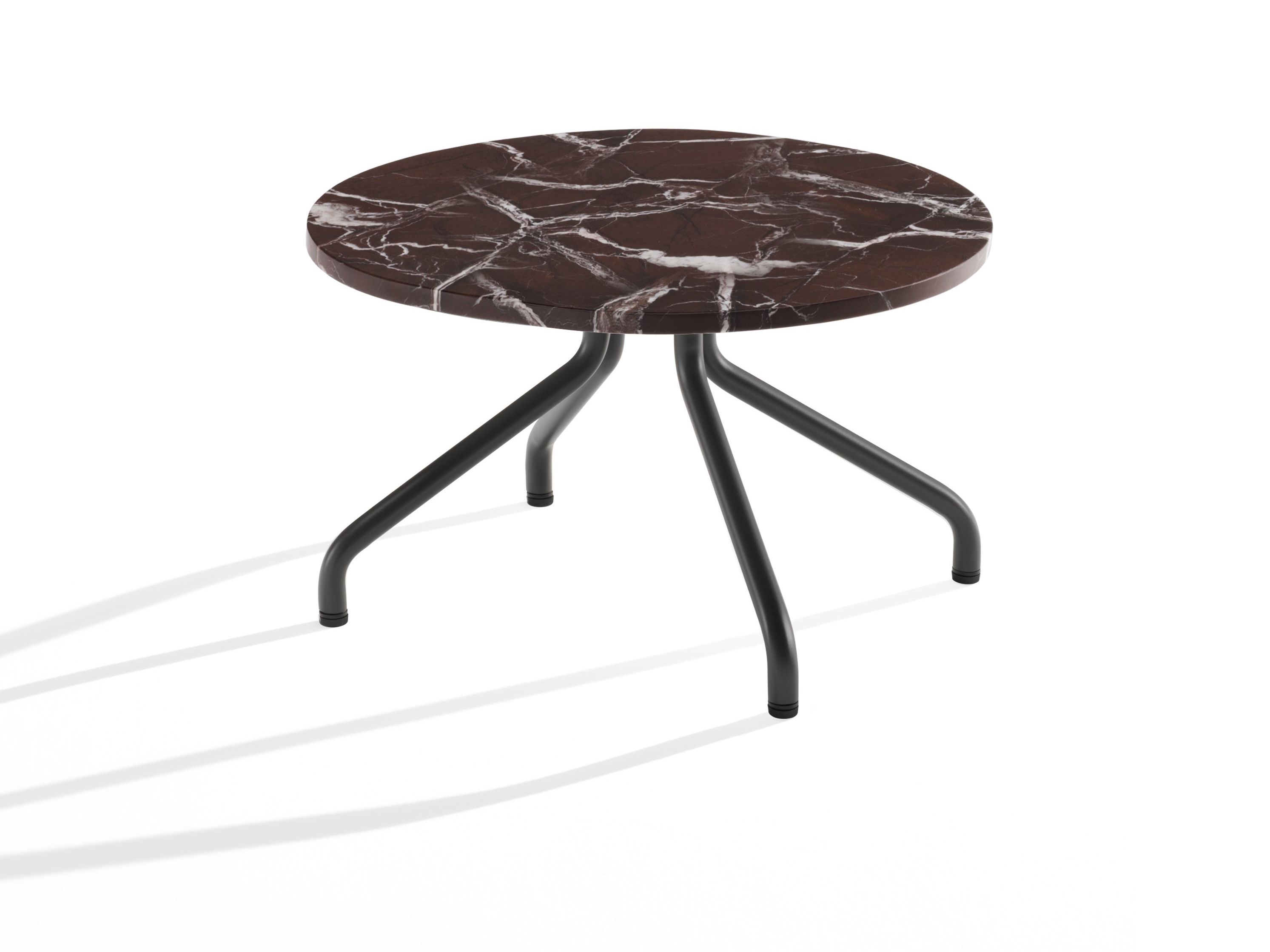 Круглый мраморный журнальный столик с металлическими ножками B-LINE AD.От ARCH-00114896 - Вид №1