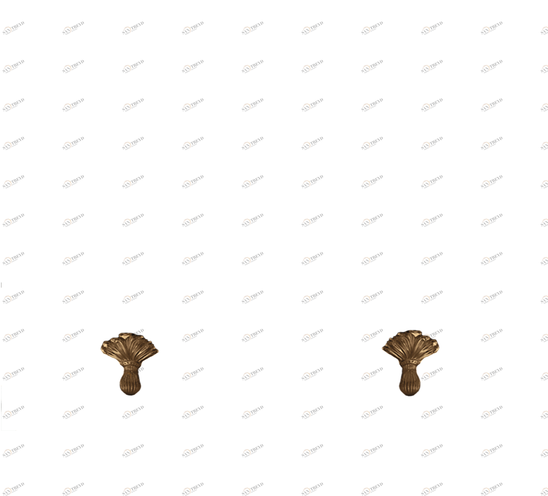 Gentry Home Bexley Cast iron bathtubs with feet Цветочная бронза GH101876 