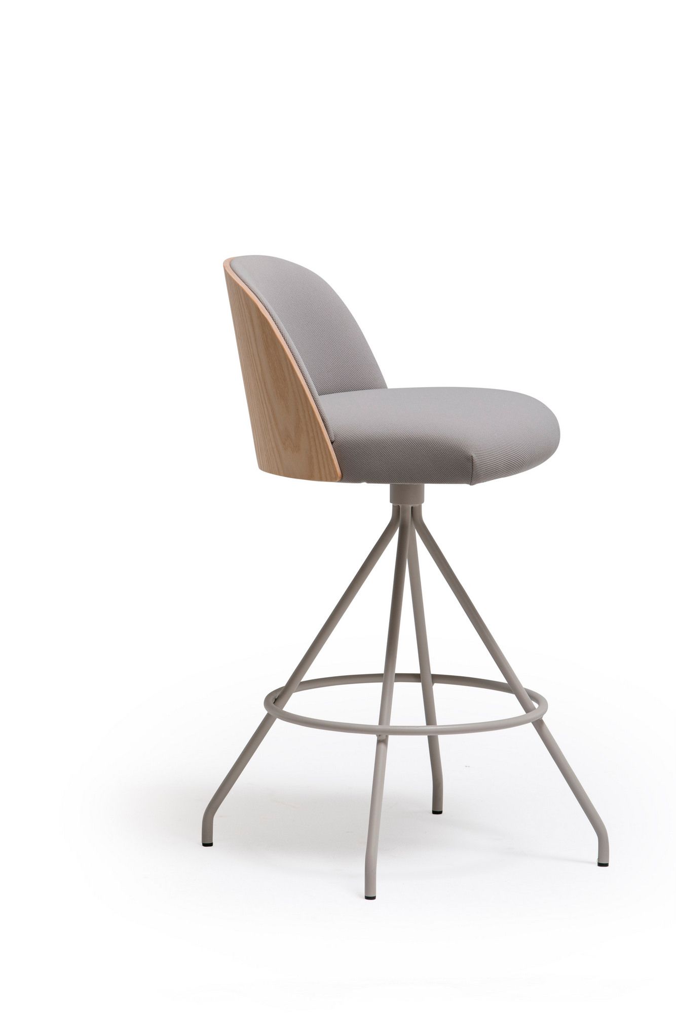 Высокий металлический поворотный стул с подставкой для ног Vergés Cistell Slim ARCH-00098593 - Вид №4