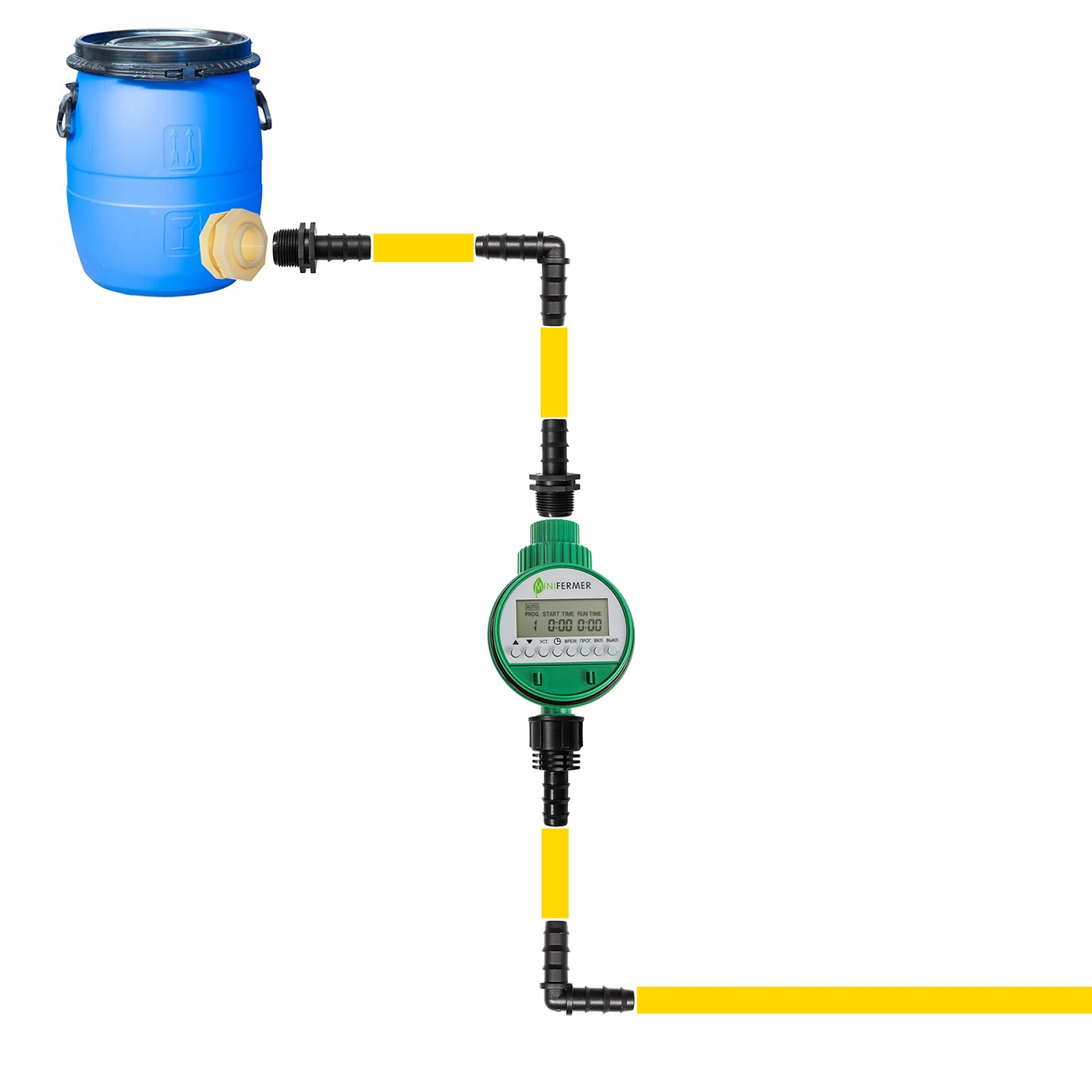 9025 Старт из бочки с таймером LAB.Space 