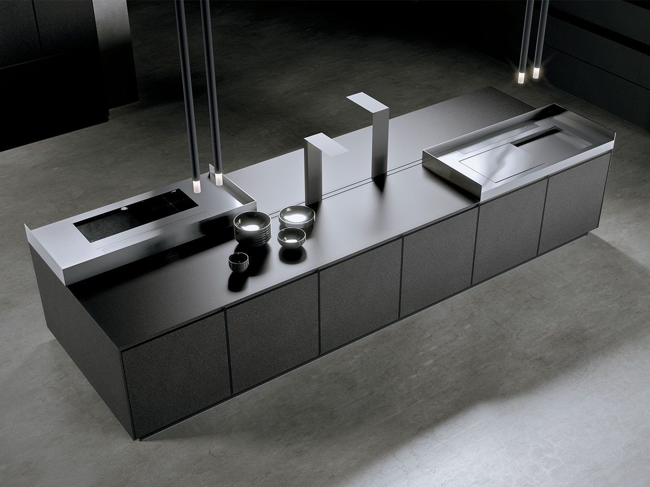 Встроенная кухня с островом Arrital AkB_08 ARCH-00140919 - Вид №1