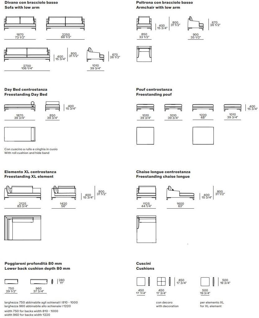 Poliform Диван из ткани с шезлонгом sun-id-1468923 - Вид №1